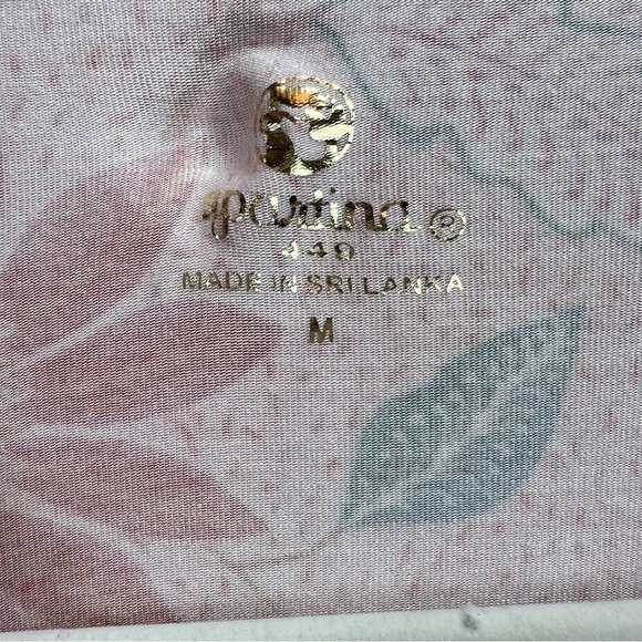 Spartina 449 Sleep Shirt Botanic Garden Peach Long Sleeve Size M Button Up - Picture 5 of 8